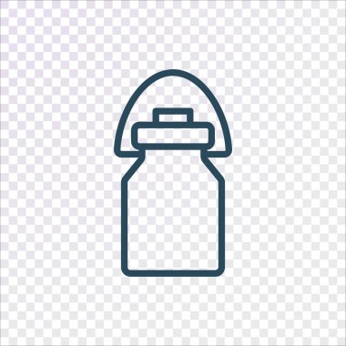 süt teneke kutu simgesi. vektör çizim