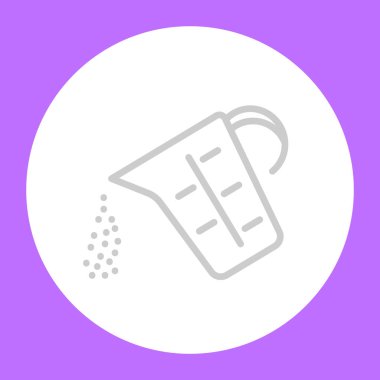 su filtre düz simgesi, vektör, illüstrasyon