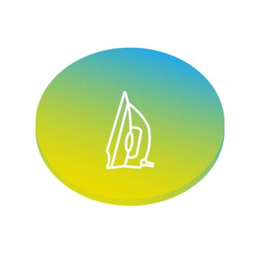 demir düz simgesi, vektör çizim