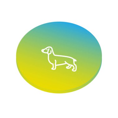 köpek web simge vektör çizim 