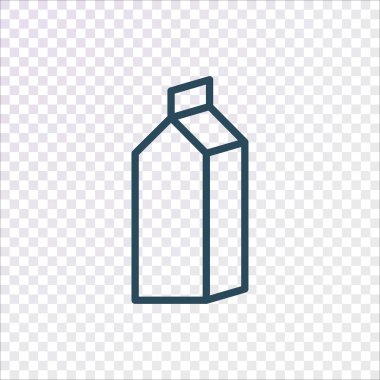 Süt için ambalaj kapsayıcı vektör çizim