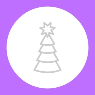 Noel ağacı web simge vektör çizim 