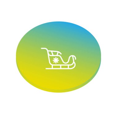  kızak web simge vektör çizim 