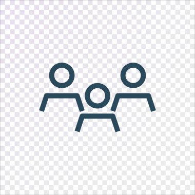 Grup insanlar işareti, vektör çizim