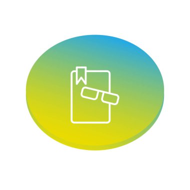 eğitim web simgesi, vektör çizim 