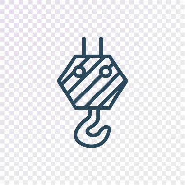 Vinç kanca kutsal kişilerin resmi, vektör çizim