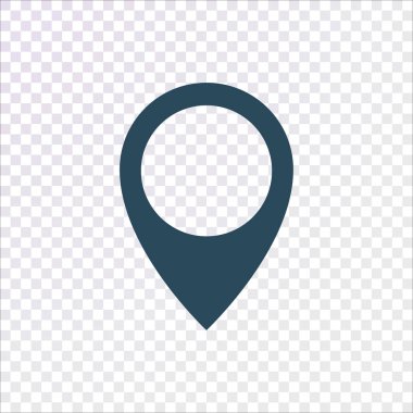 Harita işaretleyici simgesi, vektör illüstrasyonu