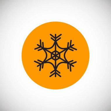 kar tanesi web simge vektör çizim 