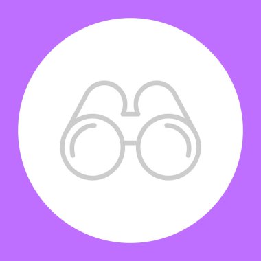 dürbün web simgesi, vektör çizim