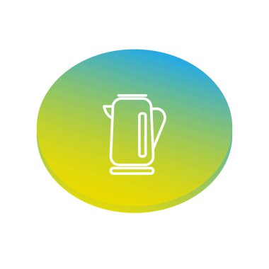 Elektrikli su ısıtıcısı kutsal kişilerin resmi, vektör çizim