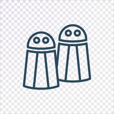 biber ve tuz simgesi, vektör illüstrasyonu