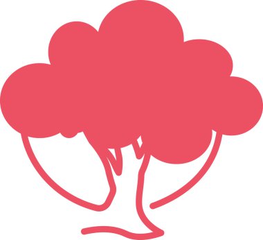 ağaç gövde düz kutsal kişilerin resmi, vektör çizim