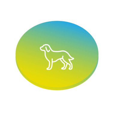 Köpek siluet simge