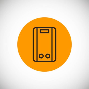 Kazan düz simgesi, vektör çizim