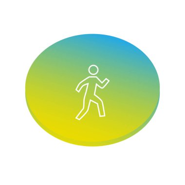 Çalışan adam kutsal kişilerin resmi, vektör çizim 