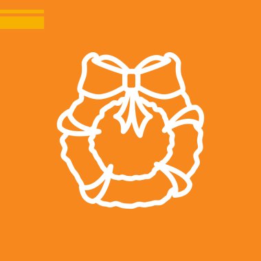 çelenk web simge vektör çizim 