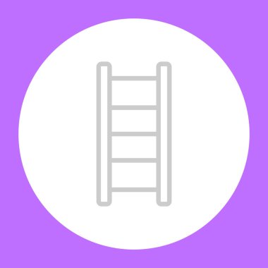 merdiven satırı simgesi, vektör çizim