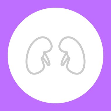 Tıp böbrekler simge vektör çizim