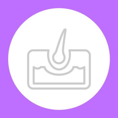 insan saç ve cilt simgesi. vektör çizim