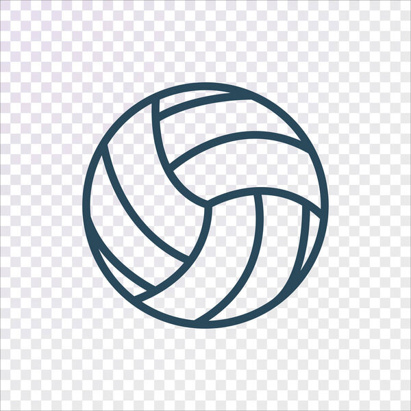 volleyball ball flat icon, vector, illustration
