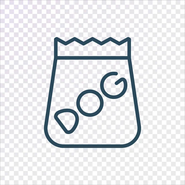 犬食品アイコン ベクトル イラスト — ストックベクタ