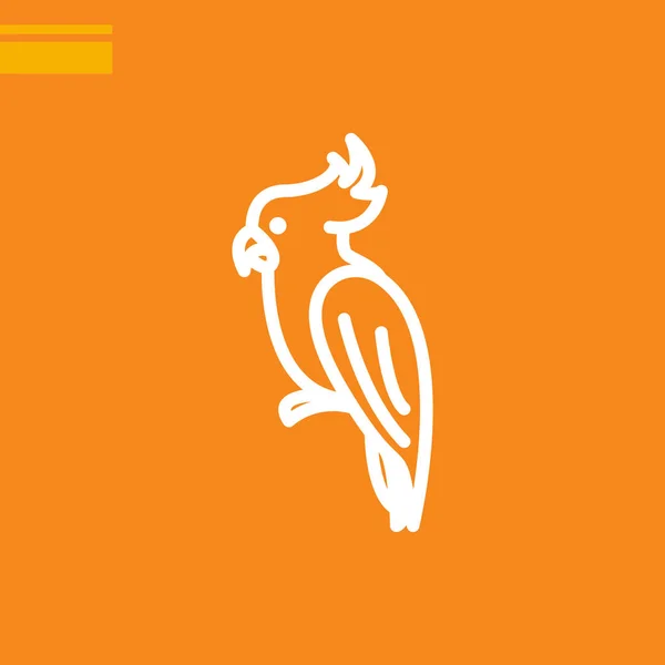 Papuga Web Ikona Ilustracja Wektorowa — Wektor stockowy