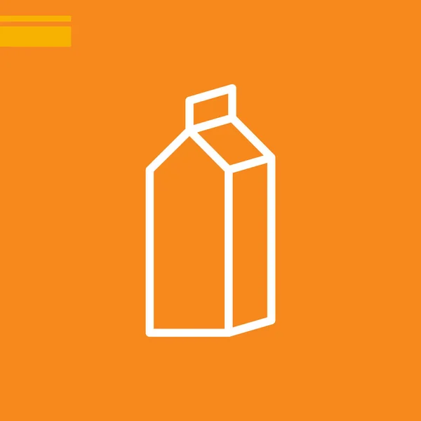 Vectorillustratie Van Verpakking Container Voor Melk — Stockvector