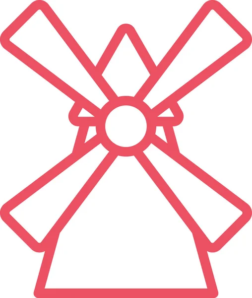 Windmill web icon — Stock Vector