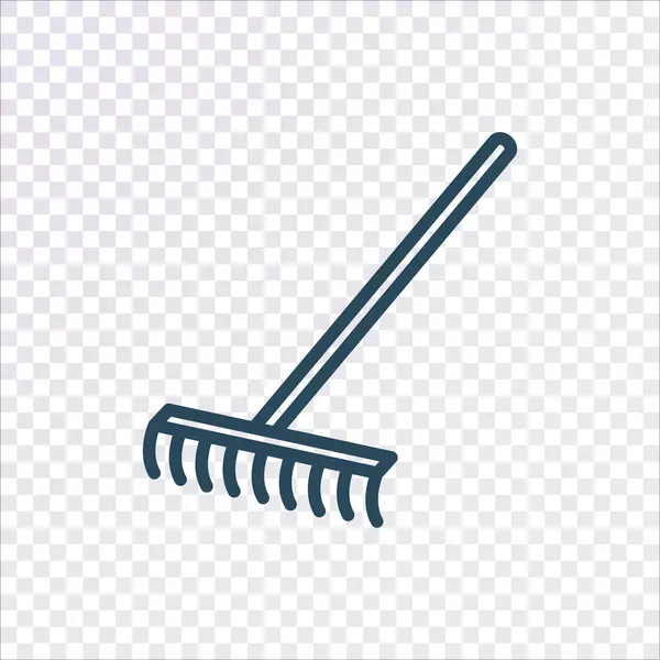 Minimalist rake icon — Stock Vector