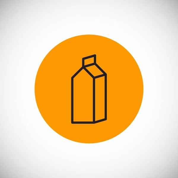 Illustrazione Vettoriale Del Contenitore Imballaggio Latte — Vettoriale Stock