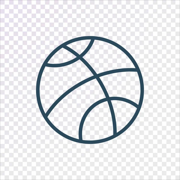 Basketbal Bal Pictogram Vector Illustratie — Stockvector