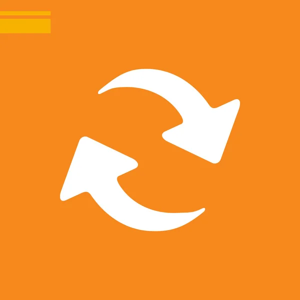 Obnovení Přihlášení Oranžové Pozadí — Stockový vektor