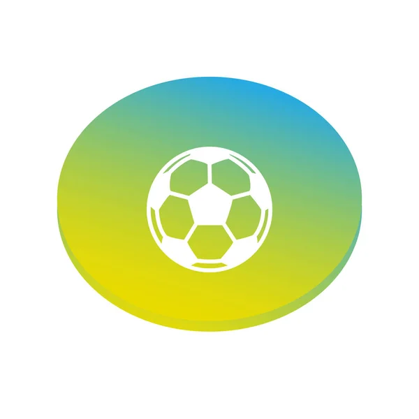 足球球图标 在白色上隔离 — 图库矢量图片