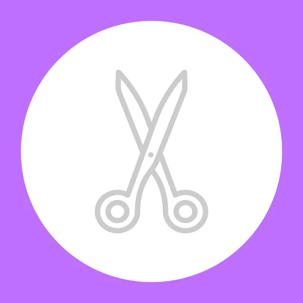 Schere-Werkzeug-Symbol — Stockvektor