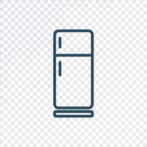 Kühlschrank Flaches Symbol Vektor Illustration — Stockvektor