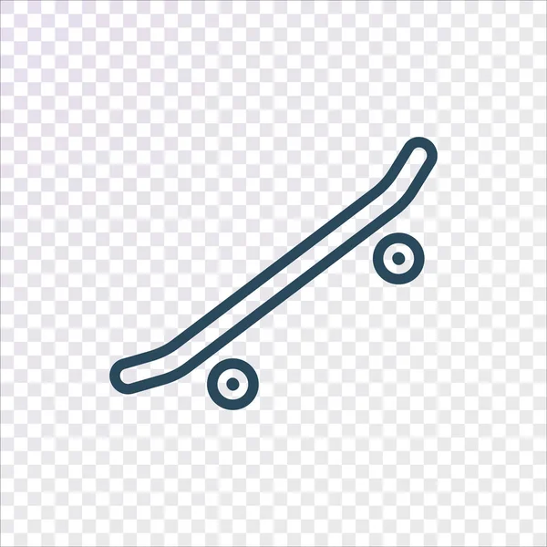 Skateboard Platte Icoon Vector Illustratie — Stockvector