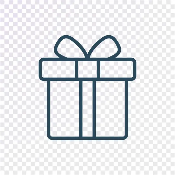 Regalo Icono Web Vector Ilustración — Archivo Imágenes Vectoriales