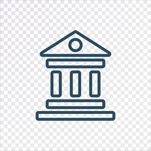 Τράπεζα απλό εικονίδιο — Διανυσματικό Αρχείο