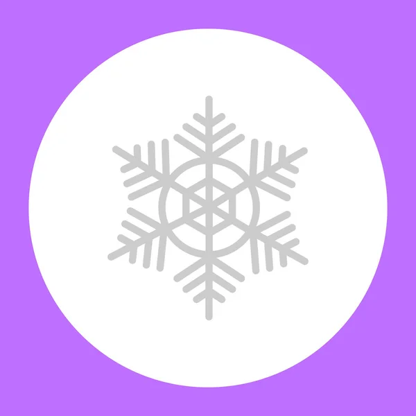 Snöflinga Web Ikonen Vektor Illustration — Stock vektor