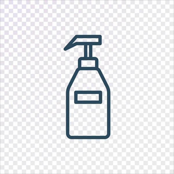 泡沫或液体肥皂机泵 塑料瓶图标 — 图库矢量图片