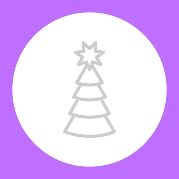 Weihnachtsbaum Web Icon Vektor Illustration — Stockvektor
