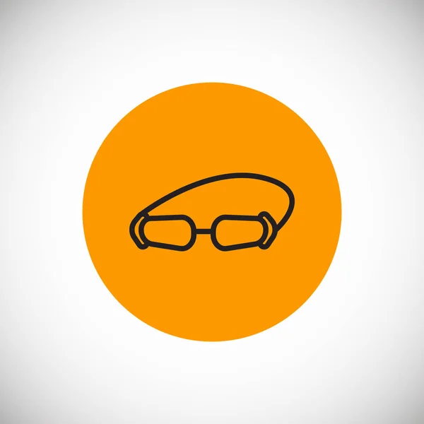 Kiegészítő Szemüveg Ikon Vektoros Illusztráció — Stock Vector