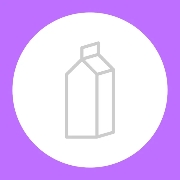 Vektorillustration Von Verpackungsbehältern Für Milch — Stockvektor