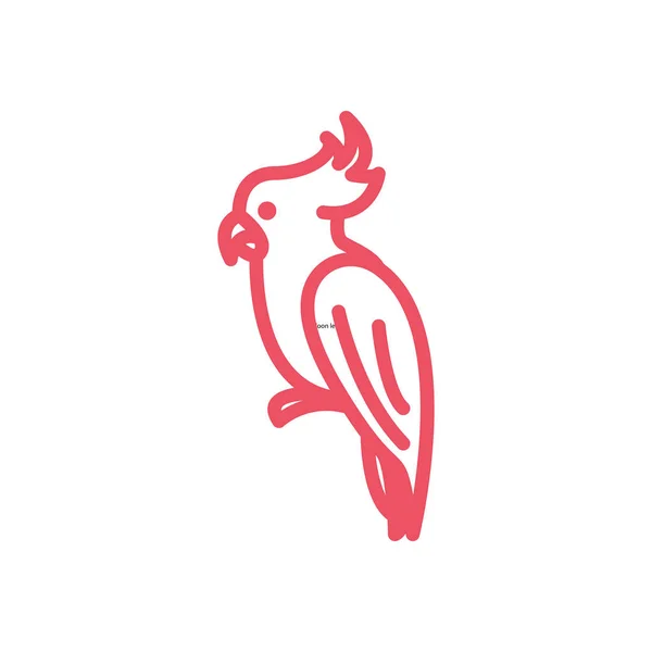Папуга Веб Іконка Векторні Ілюстрації — стоковий вектор