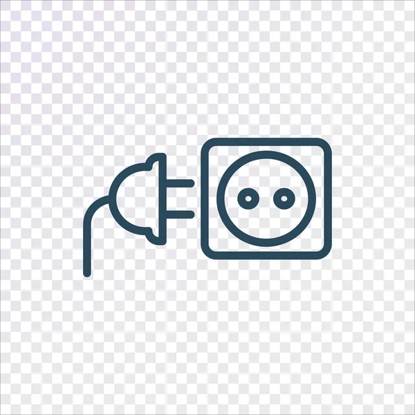 Plug Socket Icon Vector Illustration — Stock Vector