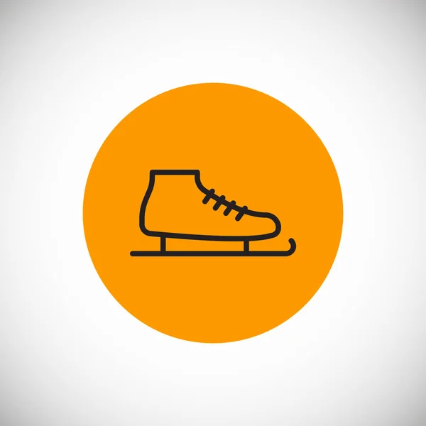 Skate Zapato Icono Vector Ilustración — Archivo Imágenes Vectoriales