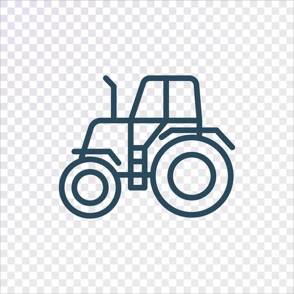 Tractor Icono Plano Ilustración Vectorial — Vector de stock