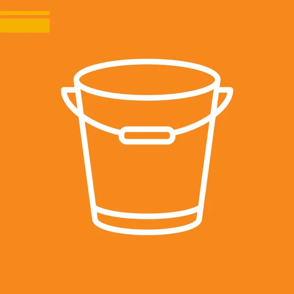 Empty bucket icon — Stock Vector