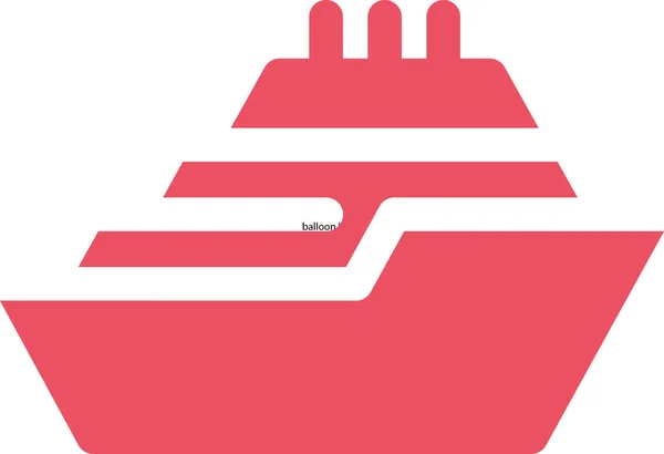 Schip Web Icon Vectorillustratie — Stockvector