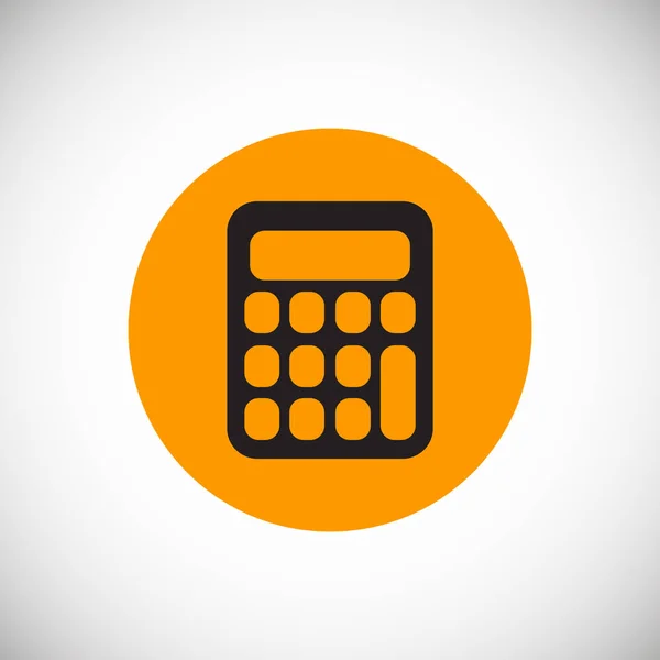 Calculator Platte Pictogram Vector Illustratie — Stockvector